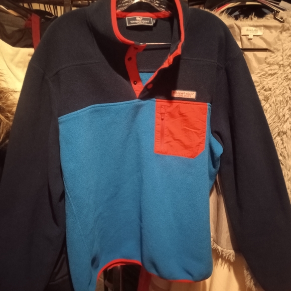 VINEYARD VINES CUSTOM PARTY SNAP PLACKET FLEECE - Picture 2 of 9